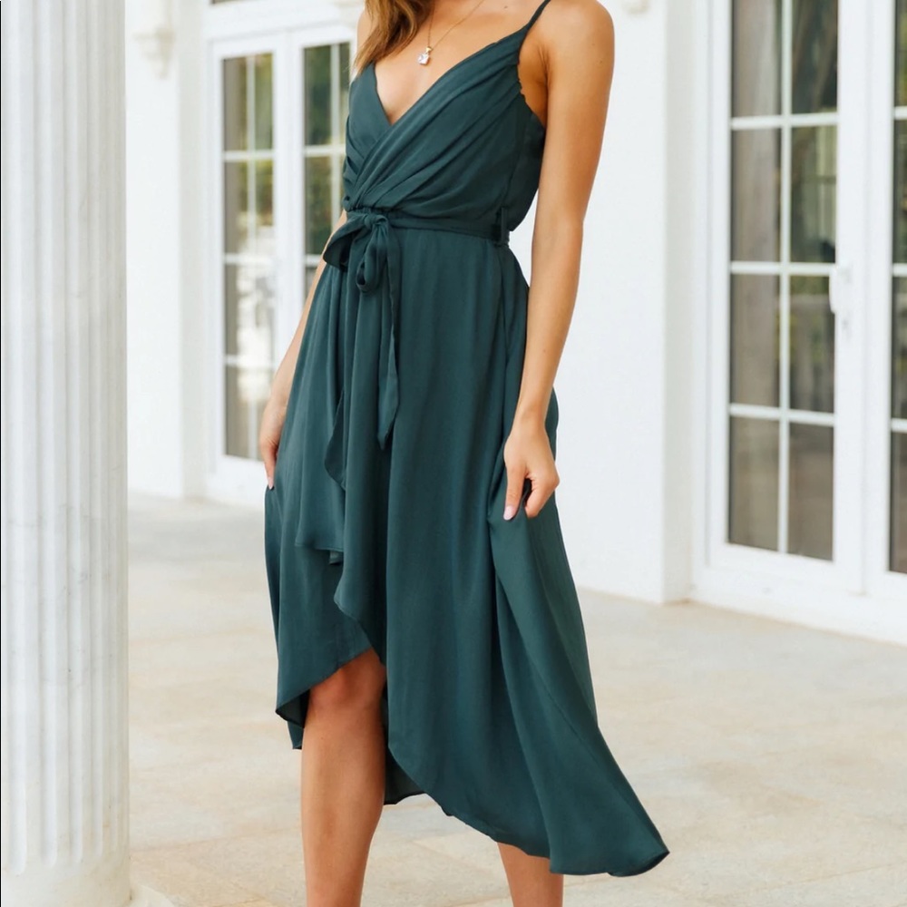 NWT Hello Molly Fuel to My Fire dress, forest green
